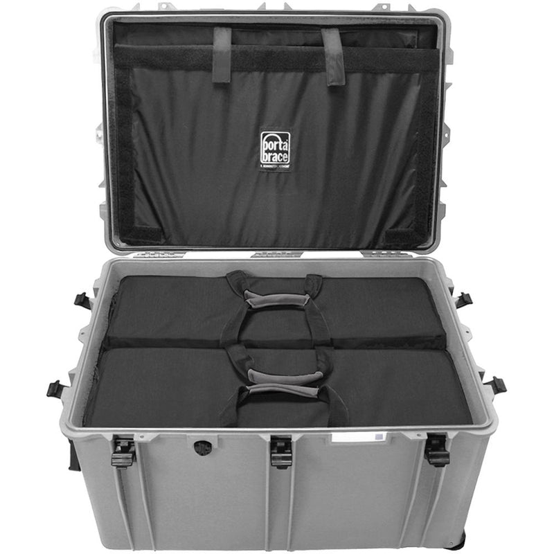 Porta Brace PB-2850TBH Trunk-Style Hard Case Mobile Workstation (Silver Platinum)