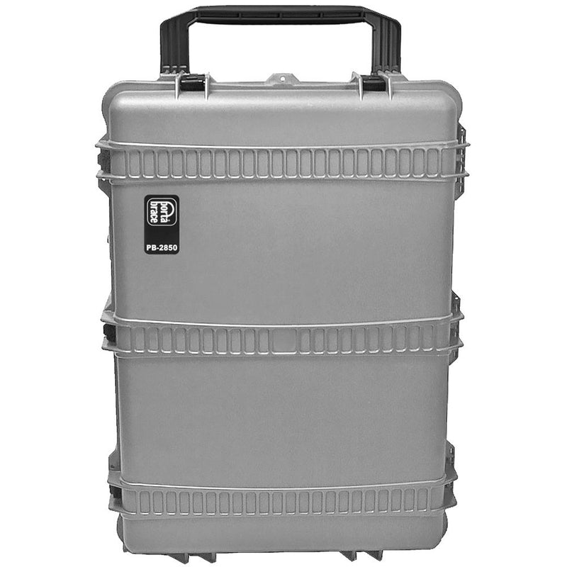 Porta Brace PB-2850TBH Trunk-Style Hard Case Mobile Workstation (Silver Platinum)