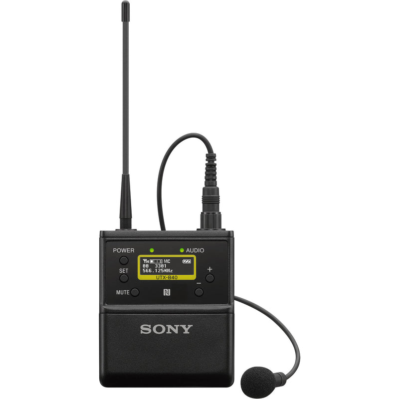 Sony UTX-B40 Wireless Bodypack Transmitter with Omni Lavalier Mic (UC90: 941 to 960 MHz)