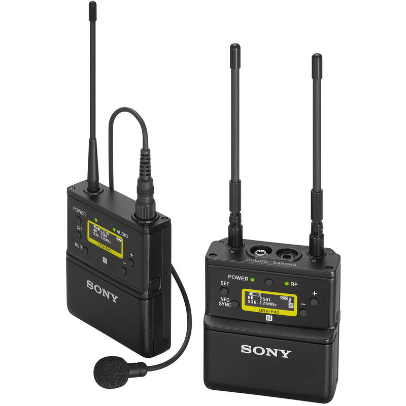 Sony UTX-B40 Wireless Bodypack Transmitter with Omni Lavalier Mic (UC90: 941 to 960 MHz)