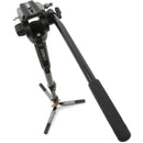E-Image 4 Stage Hands-Free Carbon Fiber Monopod With 610 Fluid Head