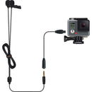 Comica Audio CVM-D02 Dual Omnidirectional Lavalier Microphones for DSLR Cameras, GoPro, and Smartphones (Black, 19.6' Cable)