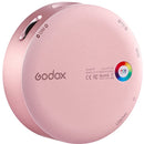 Godox Round Mini RGB LED Magnetic Light (Pink)