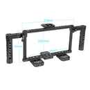 CAMVATE 7" Monitor Cage Kit with Dual Cheese Plate Handles