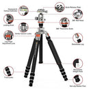 GEEKOTO CT32X Gravity 85 Carbon Fiber Tripod with Ball Head