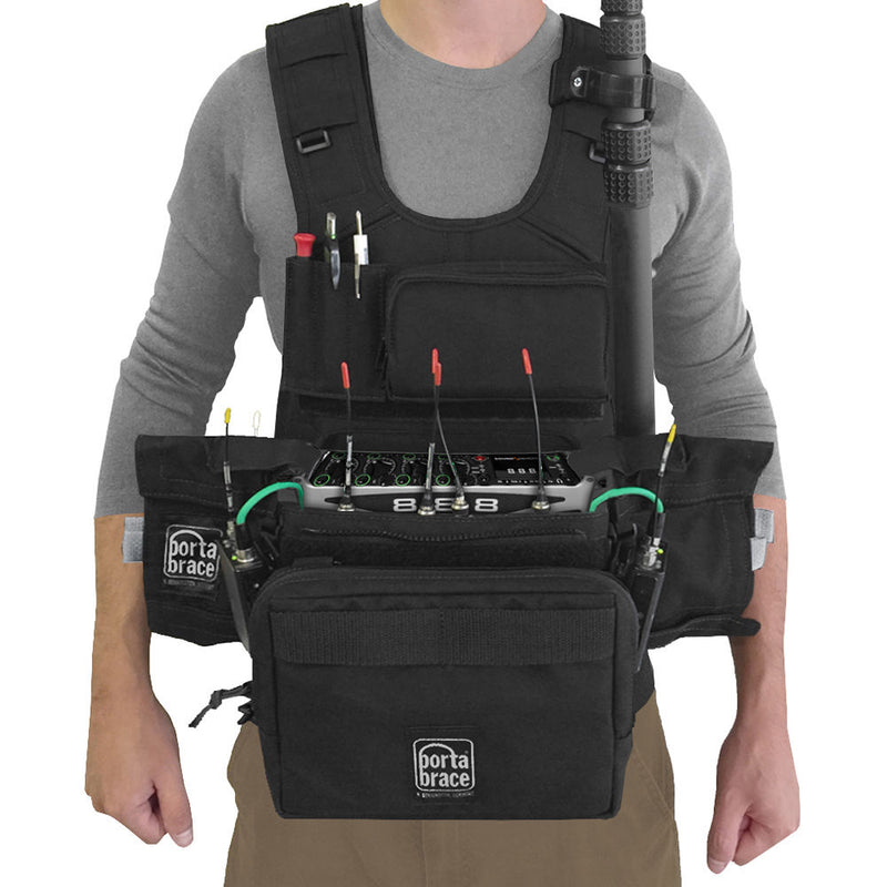 Porta Brace ATV-833 Audio Tactical Vest for Sound Devices 833 Recorder