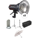 Photogenic StudioMax III Monolight Kit (120V AC/12V DC)