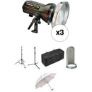 Photogenic StudioMax III Monolight Kit (120V AC/12V DC)