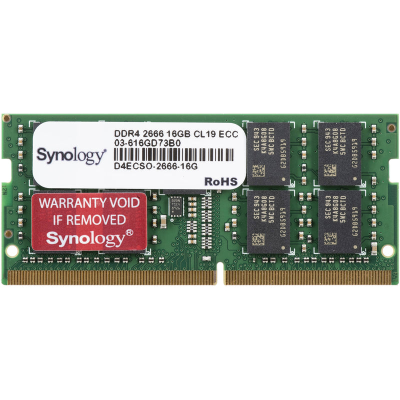 Synology 16GB DDR4 2666 MHz ECC SO-DIMM Memory Module