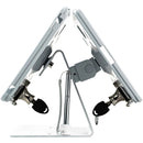CTA Digital Dual-Tablet Security Kiosk Stand for Select iPads (White)