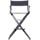 Filmcraft Pro Series Tall Director's Chair (30", Black Frame, Black Canvas)