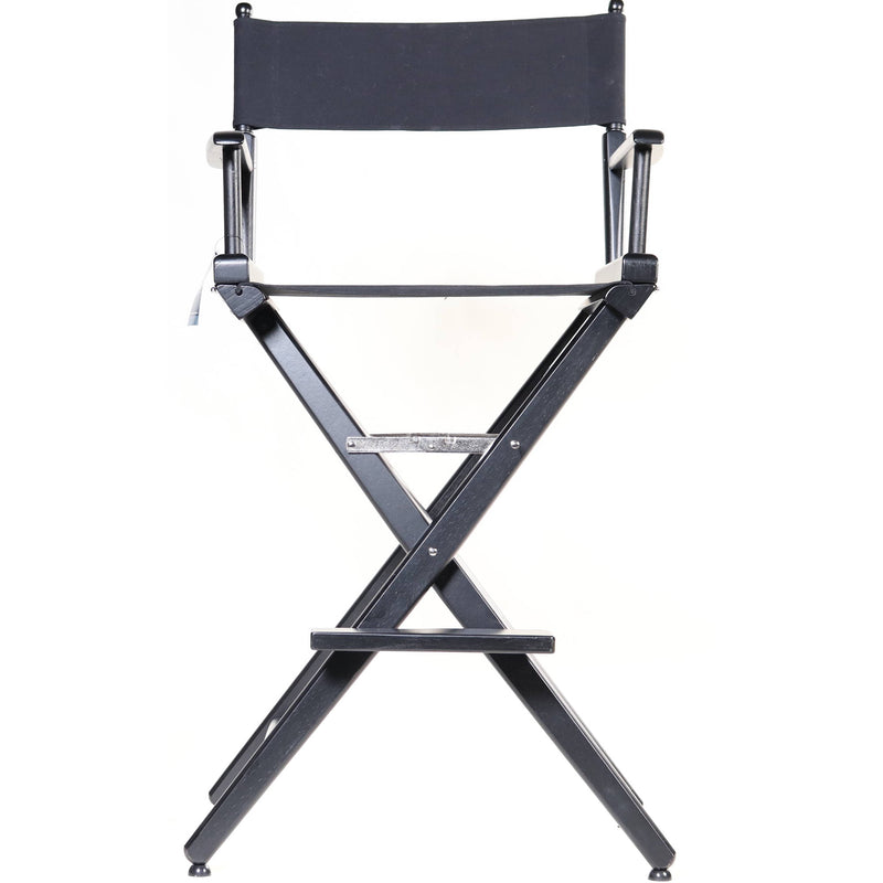 Filmcraft Pro Series Tall Director's Chair (30", Black Frame, Black Canvas)
