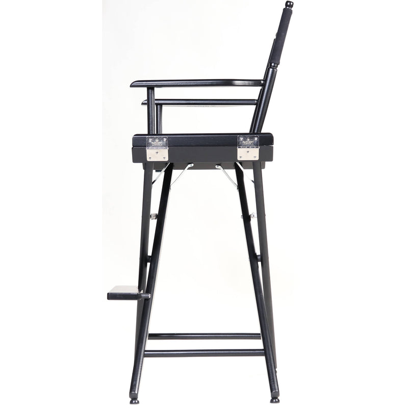 Filmcraft Pro Series Tall Director's Chair (30", Black Frame, Black Canvas)
