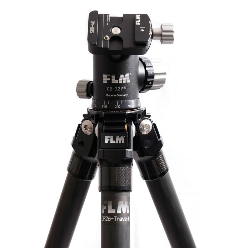 FLM CP26-Travel II Carbon Fiber Tripod with CB-32F Ball Head and Arca-Type QR Clamp