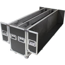 ProX XS-LCD5570WX2 Flight Case with Casters for Two 55 to 70" Flat-Screen TVs (Black/Silver)