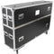 ProX XS-LCD5570WX2 Flight Case with Casters for Two 55 to 70" Flat-Screen TVs (Black/Silver)