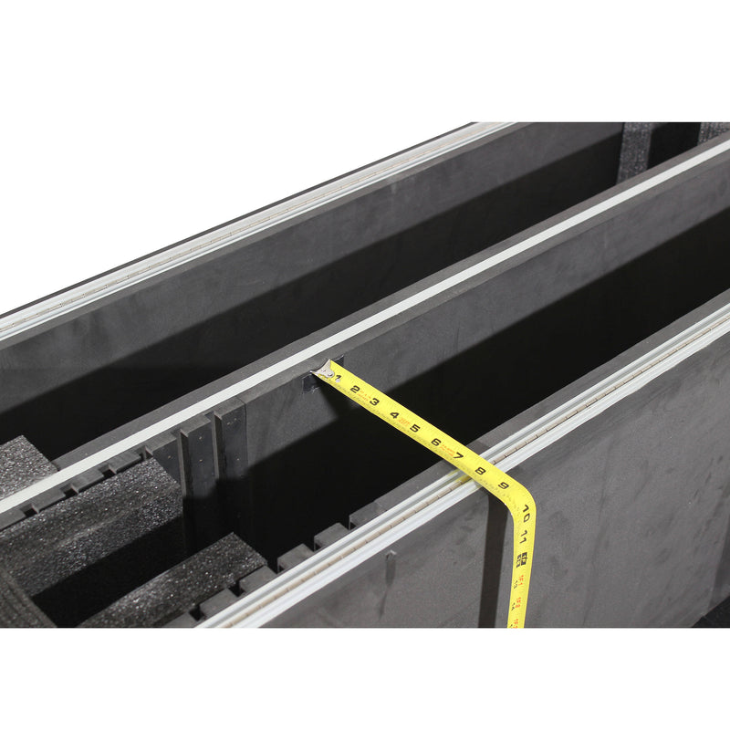 ProX XS-LCD5570WX2 Flight Case with Casters for Two 55 to 70" Flat-Screen TVs (Black/Silver)