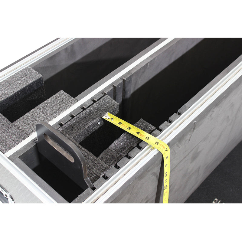 ProX XS-LCD5570WX2 Flight Case with Casters for Two 55 to 70" Flat-Screen TVs (Black/Silver)