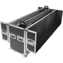 ProX XS-LCD5570WX2 Flight Case with Casters for Two 55 to 70" Flat-Screen TVs (Black/Silver)