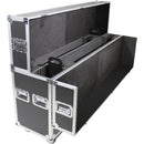 ProX XS-LCD5570WX2 Flight Case with Casters for Two 55 to 70" Flat-Screen TVs (Black/Silver)
