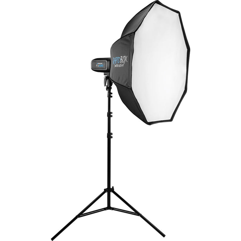 Westcott 2-Light Location Kit with FJ-X2m Wireless Trigger, Rapid Box Switch Octa-M, and 1x3 Strip Bank (UK Plug)