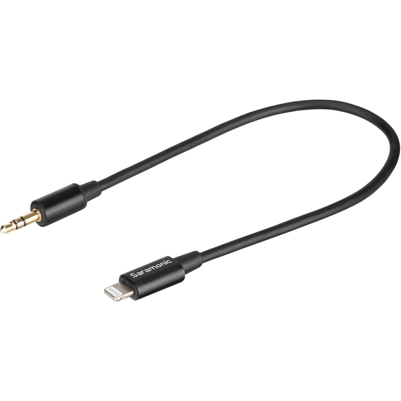 Saramonic SR-C2002 3.5mm TRRS Female to Lightning Adapter Cable for Audio to/from iPhone (3")