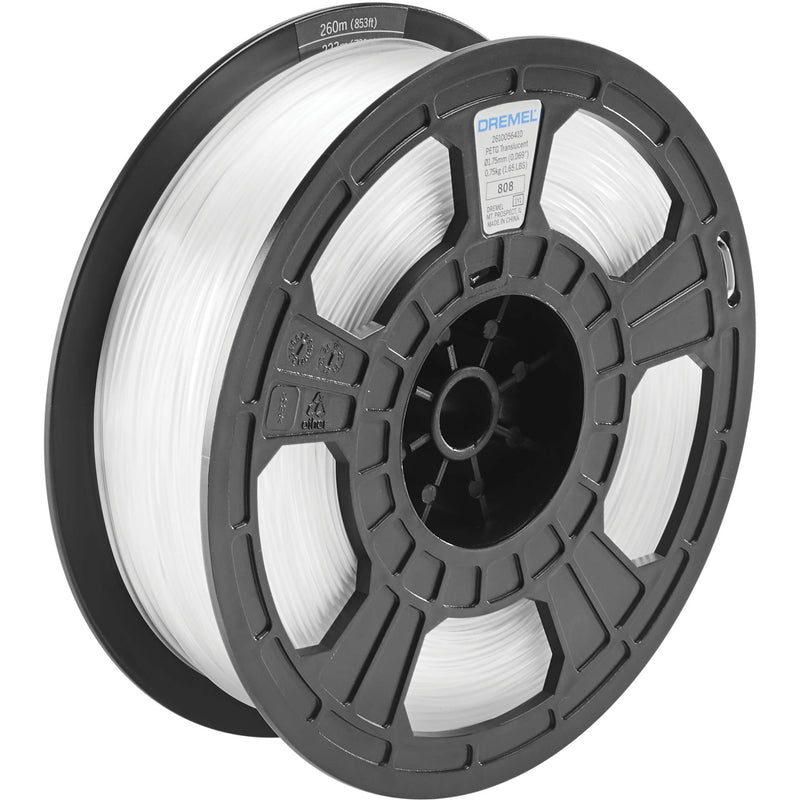 Dremel 3D 1.75mm PETG Filament (075 kg, Translucent)