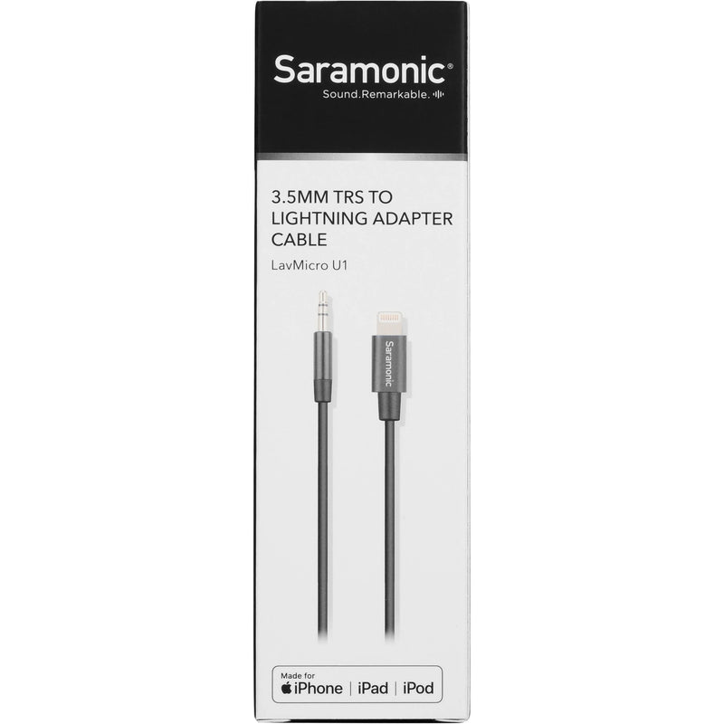 Saramonic LavMicro U1A Omnidirectional Lavalier Microphone with Lightning Connector for iOS Devices (6.5' Cable)