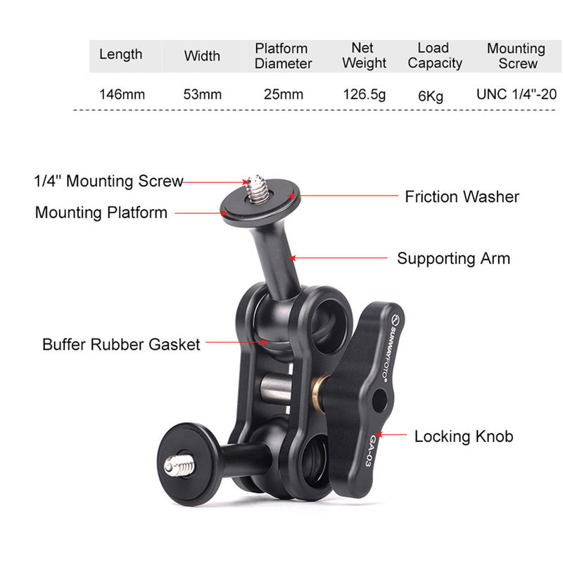 Sunwayfoto GA-03 Magic Arm