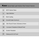 Kase Neutral Night Light Pollution Filter (77mm)