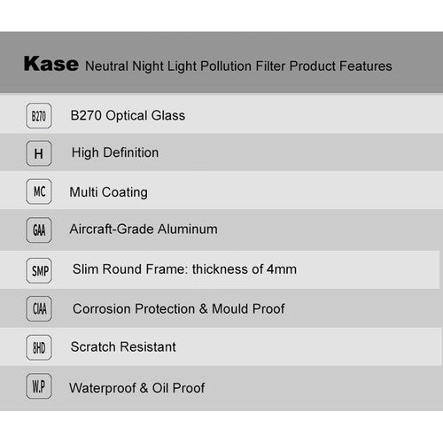 Kase Neutral Night Light Pollution Filter (77mm)