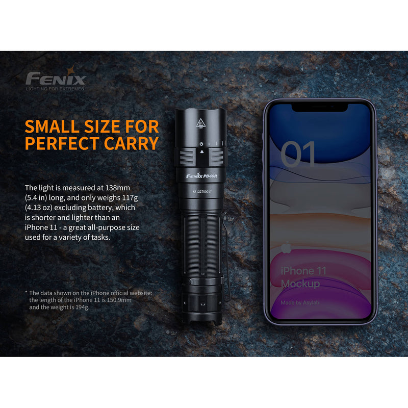 Fenix Flashlight PD40R v2 Rechargeable LED Flashlight