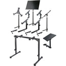 K&M 18820 Omega Pro Table-Style Keyboard Stand with Foldable Legs (Black)