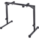 K&M 18820 Omega Pro Table-Style Keyboard Stand with Foldable Legs (Black)