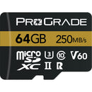 ProGrade Digital 128GB UHS-II microSDXC Memory Card with SD Adapter