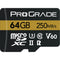 ProGrade Digital 256GB UHS-II microSDXC Memory Card with SD Adapter