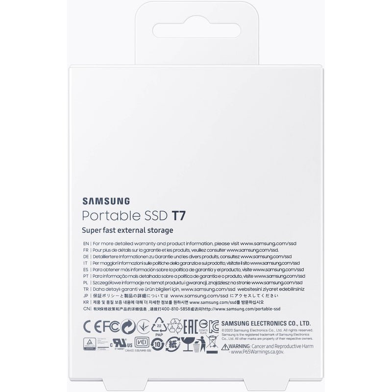 Samsung 500GB T7 Portable SSD (Blue)