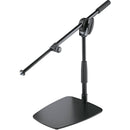 K&M 25993 Compact Floor/Tabletop Microphone Stand with Short Boom