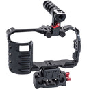 CAME-TV BMPCC Plus Camera Cage Shoulder Rig with Matte Box and Follow Focus for BMPCC 6K/4K