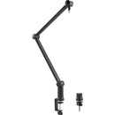 THRONMAX S2 Caster Clamp-On Boom Stand with Integrated XLR Cable