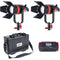 CAME-TV Boltzen Q-55S 55W Bi-Color LED Fresnel 2-Light Kit with Case