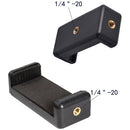 CAMVATE Solid Smartphone Clip Holder With 1/4"-20 Mounting Points (2 Pieces)