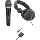 Polsen HH-IC Handheld Cardioid Condenser Microphone for iOS and Android Devices Kit with Headphones