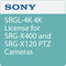 Sony SRGL-4K 4K License for SRG-X400 and SRG-X120 PTZ Cameras