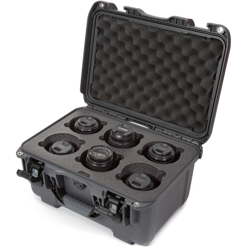 Nanuk 918 6-Lens Case with Foam Insert (Graphite)