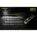 Nitecore E4K Rechargeable LED Flashlight