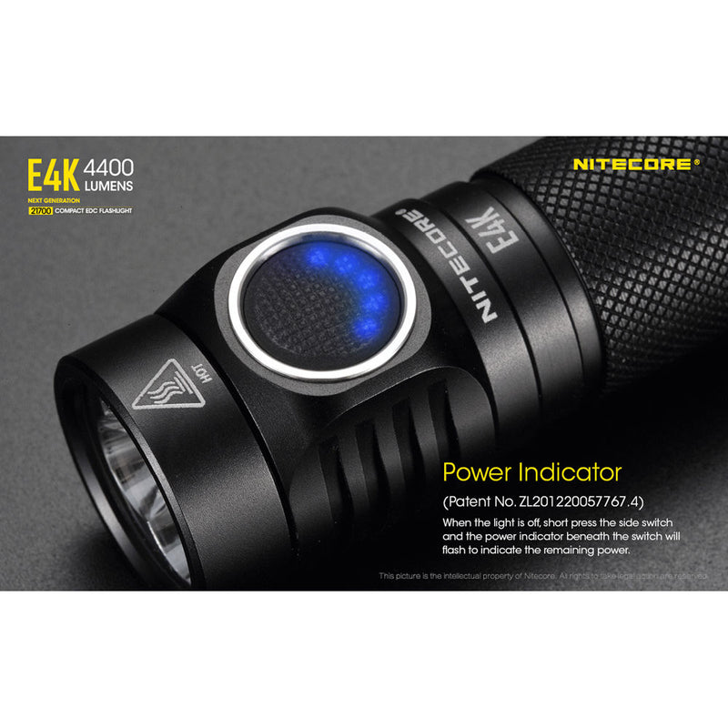 Nitecore E4K Rechargeable LED Flashlight