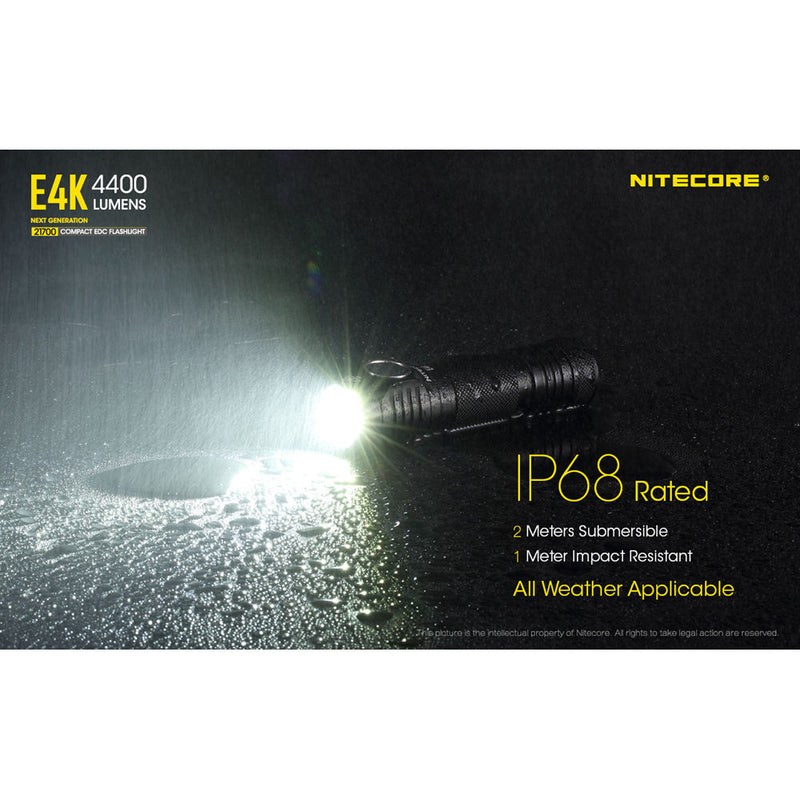 Nitecore E4K Rechargeable LED Flashlight