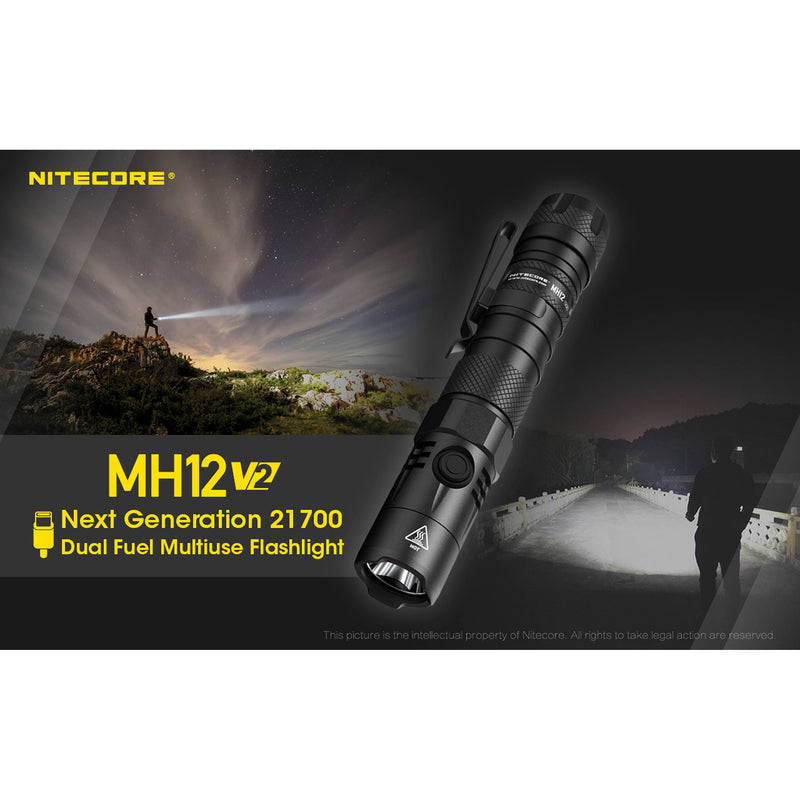 Nitecore MH12 V2 Rechargeable LED Flashlight