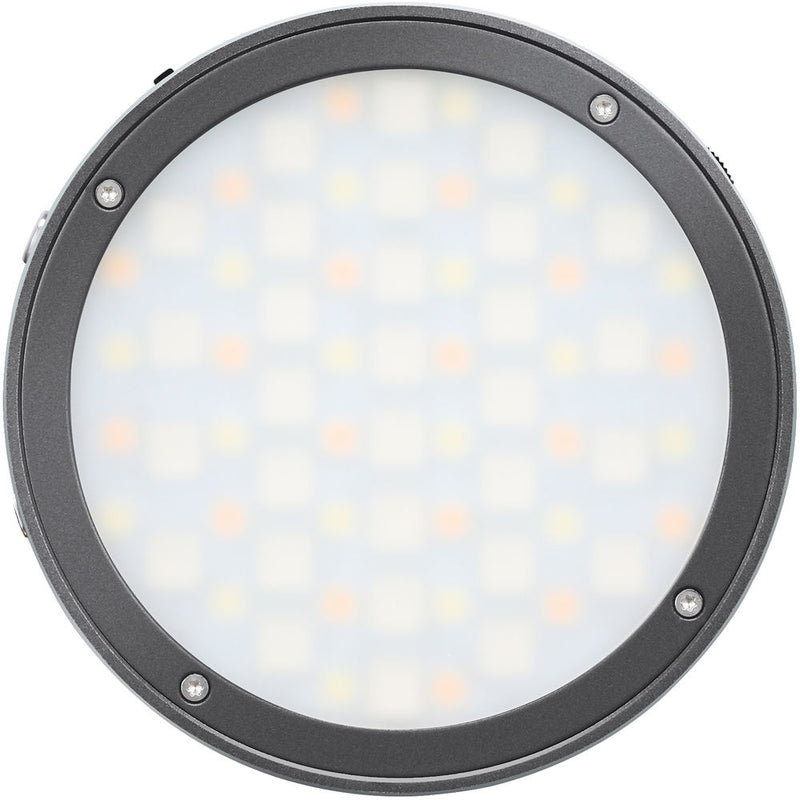Godox Round Mini RGB LED Magnetic Light (Gray)